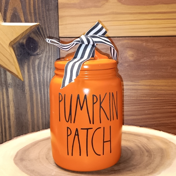 PUMPKIN PATCH Rae Dunn inspired canister. It's on an original Rae Dunn canister - Picture 1 of 4